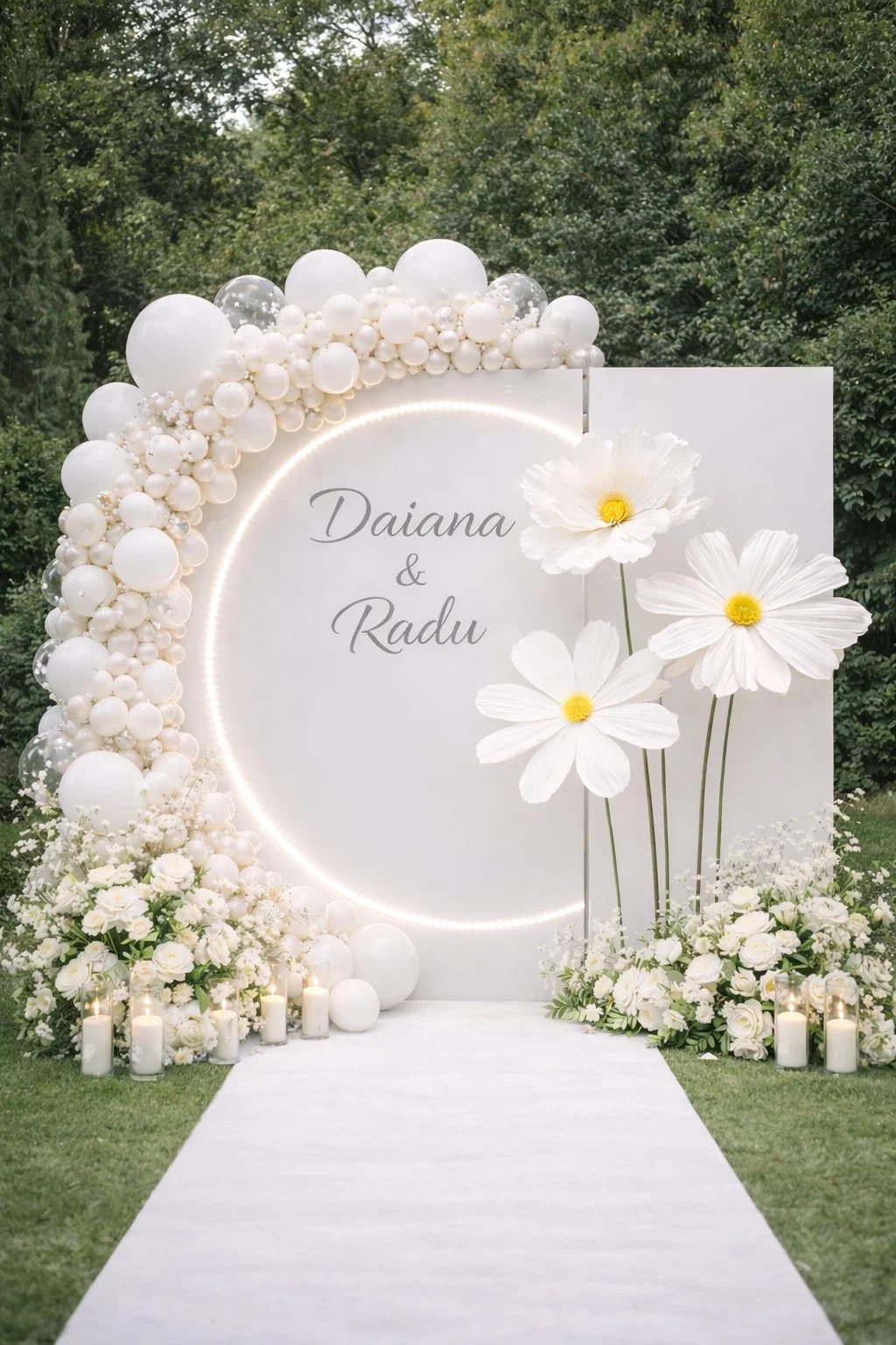 Fotocorner nuntă exterior