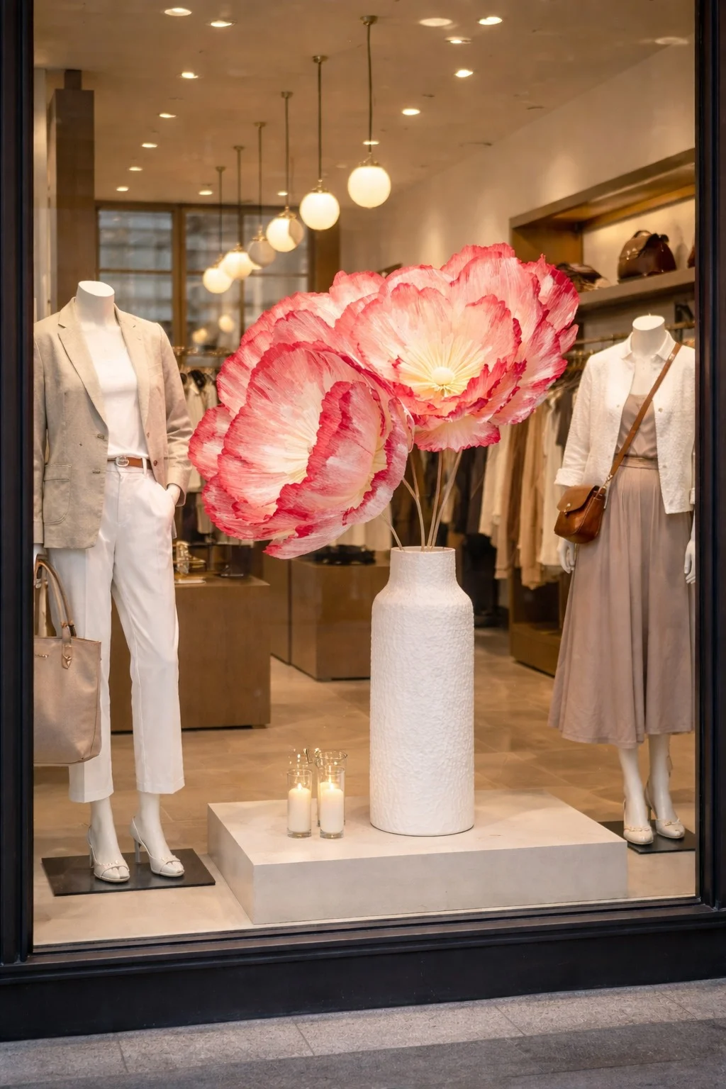 Flori personalizate - Decor vitrină